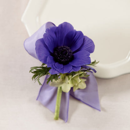 Purple Passion Boutonniere –  Babes Floral Design Llc, Old Fort NC