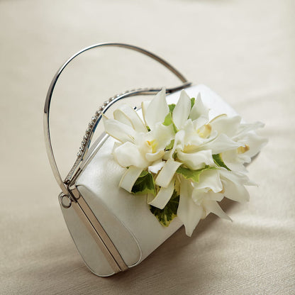 White Purse Decor –  Babes Floral Design Llc, Old Fort NC